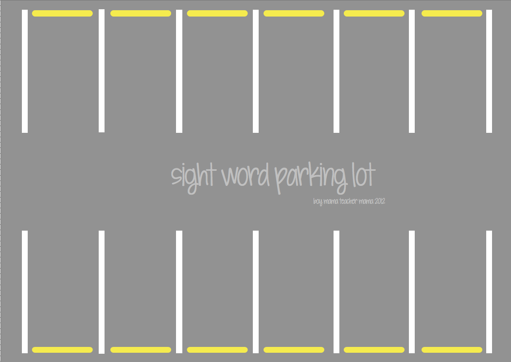 Boy Mama Teacher Mama Sight Word Parking Lot Boy Mama Teacher Mama Boy Mama Teacher Mama Sight Word Parking Lot Boy Mama Teacher Mama