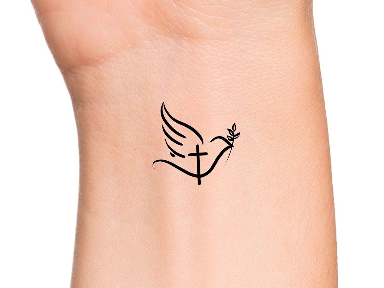 Cross Dove Jesus Fish Grace Temporary Tattoo Religious Tattoo Etsy Uk Cross Dove Jesus Fish Grace Temporary Tattoo Religious Tattoo Etsy Uk