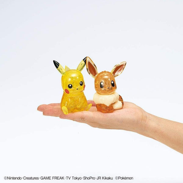 Crystal 3D Puzzle Pokemon Pikachu Eevee 48 Pieces Beverly 50247 New Crystal 3D Puzzle Pokemon Pikachu Eevee 48 Pieces Beverly 50247 New