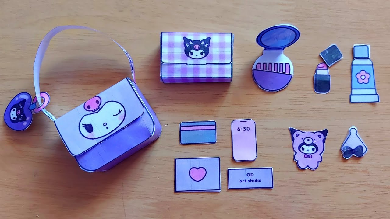 Diy Kuromi Sling Bag Mini Paper Bags Purse Printable Paper Toys Sanrio Hello Kitty Diy Kuromi Sling Bag Mini Paper Bags Purse Printable Paper Toys Sanrio Hello Kitty