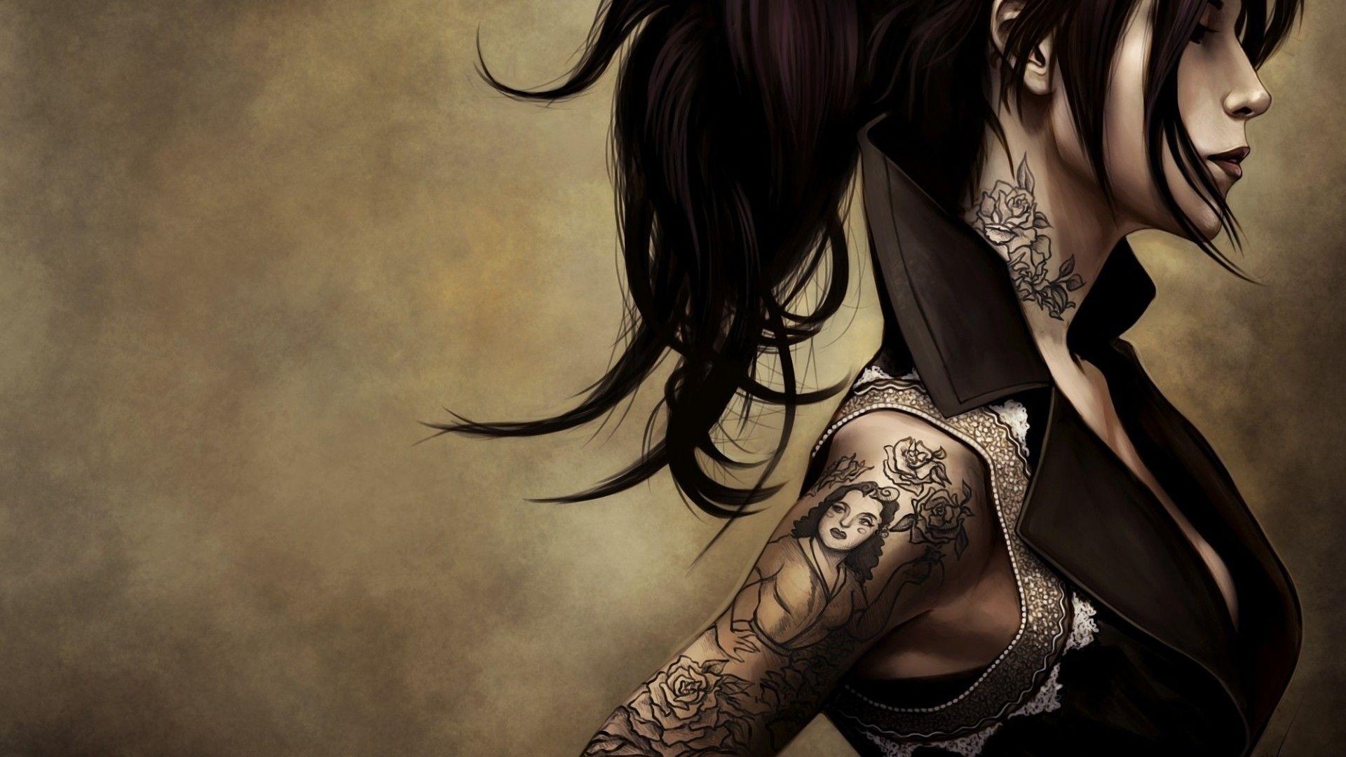 Download Beach Girl With Tattoos Wallpaper Wallpapers Com Download Beach Girl With Tattoos Wallpaper Wallpapers Com
