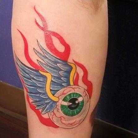 Flying Eyeball By Howard Bell Portland Tattoos Flying Eyeball By Howard Bell Portland Tattoos