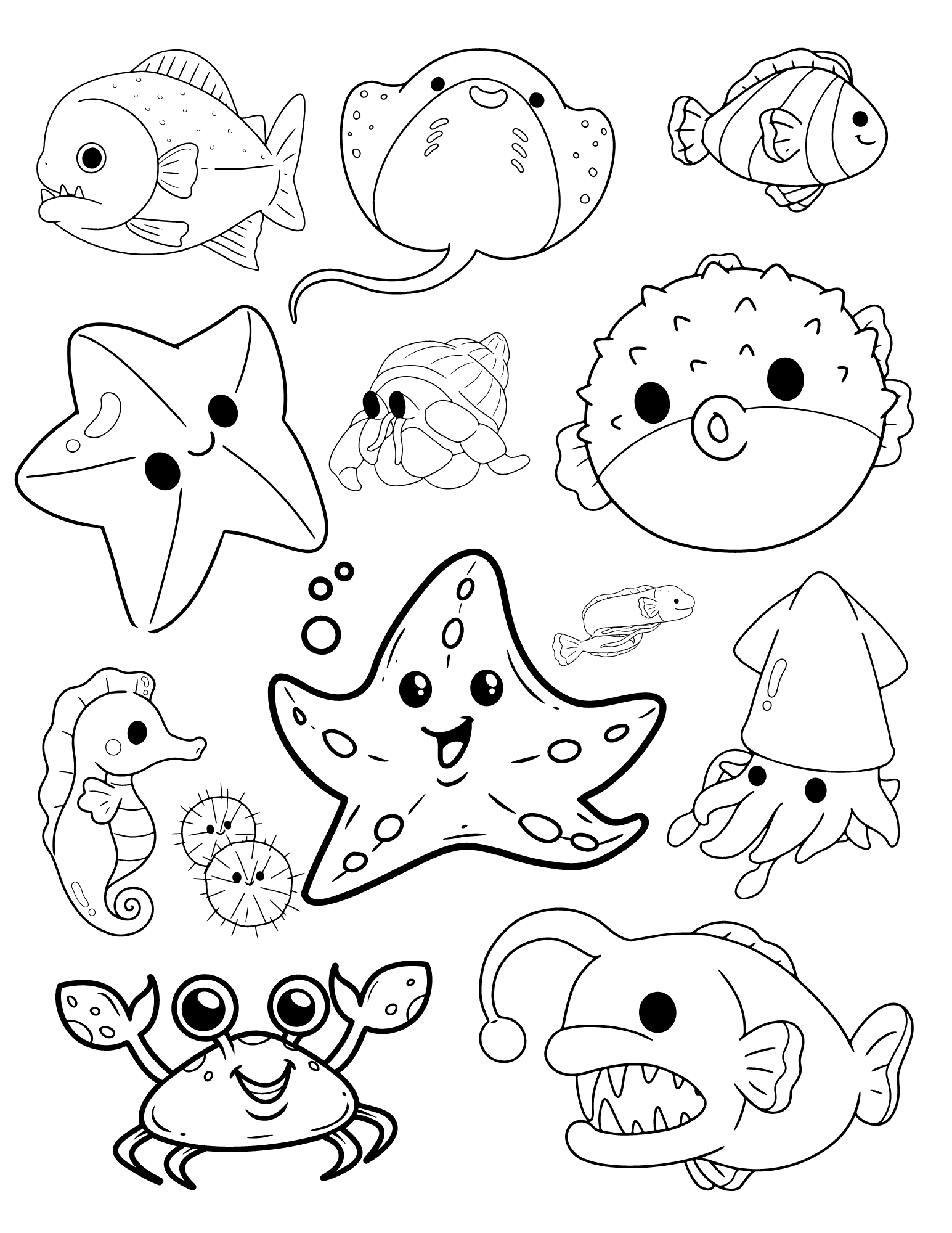 Free Printable Fish Coloring Pages For Kids Free Printable Fish Coloring Pages For Kids