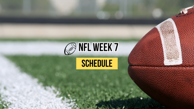 Get Nfl Week 7 Schedule Now