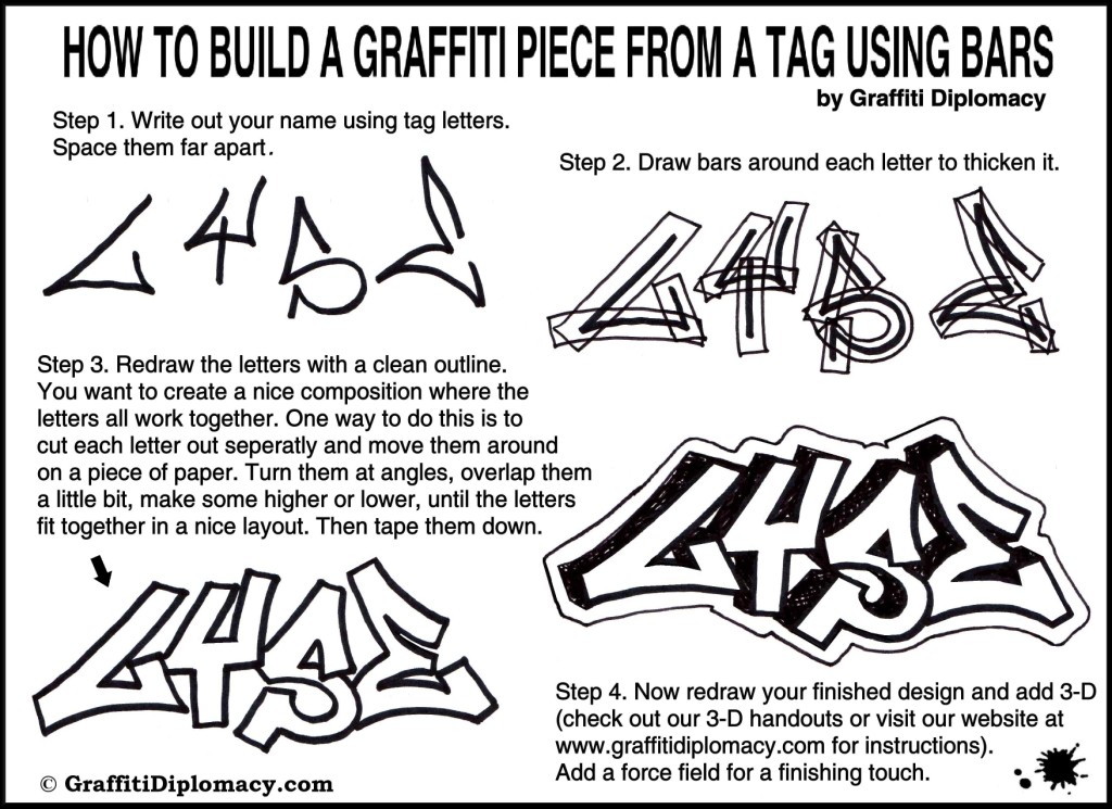 Graffiti Tutorial For Beginners How To Draw Graffiti Style Letters A Graffiti Tutorial For Beginners How To Draw Graffiti Style Letters A