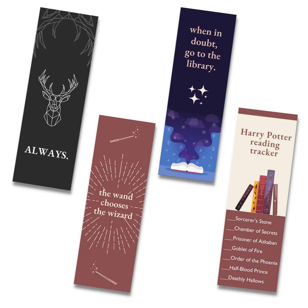 Harry Potter Bookmarks Printable