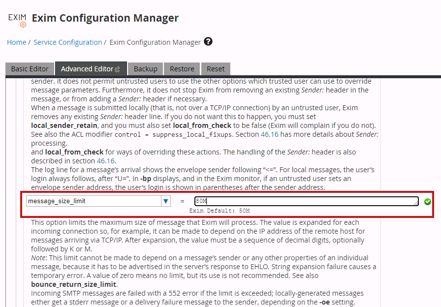 How To Increase The Size Of Attachments Of Email In Whmcpanel Cpanel How To Increase The Size Of Attachments Of Email In Whmcpanel Cpanel
