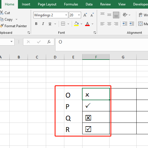 How To Quickly Insert Tick And Cross Marks Into Cells How To Quickly Insert Tick And Cross Marks Into Cells