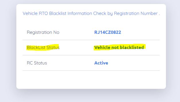 How Vehicle Blacklist Check Through Your Rto How Its Work How Vehicle Blacklist Check Through Your Rto How Its Work