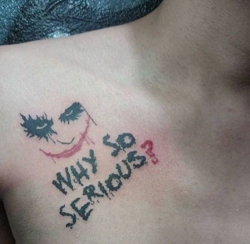 Joker Why So Serious Tattoo