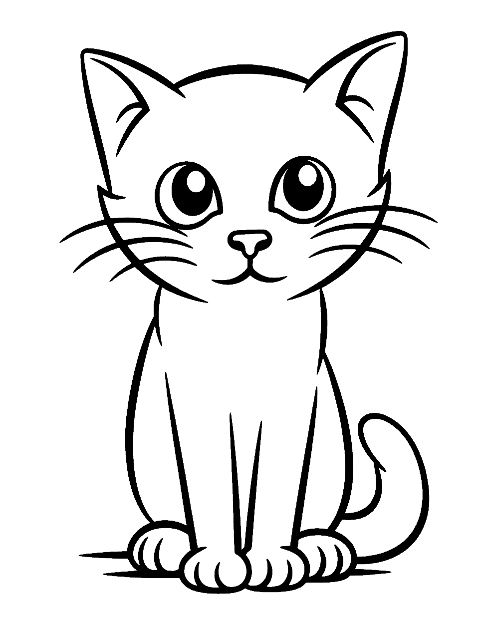 Kitten Coloring Sheets Printable