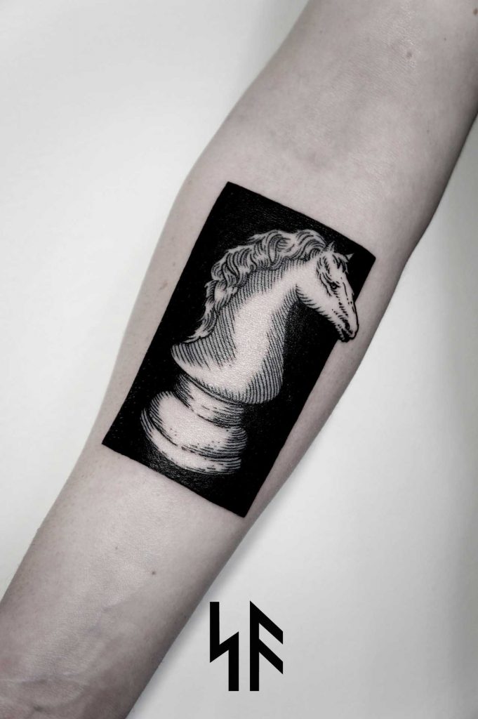Knight Chess Piece Tattoo