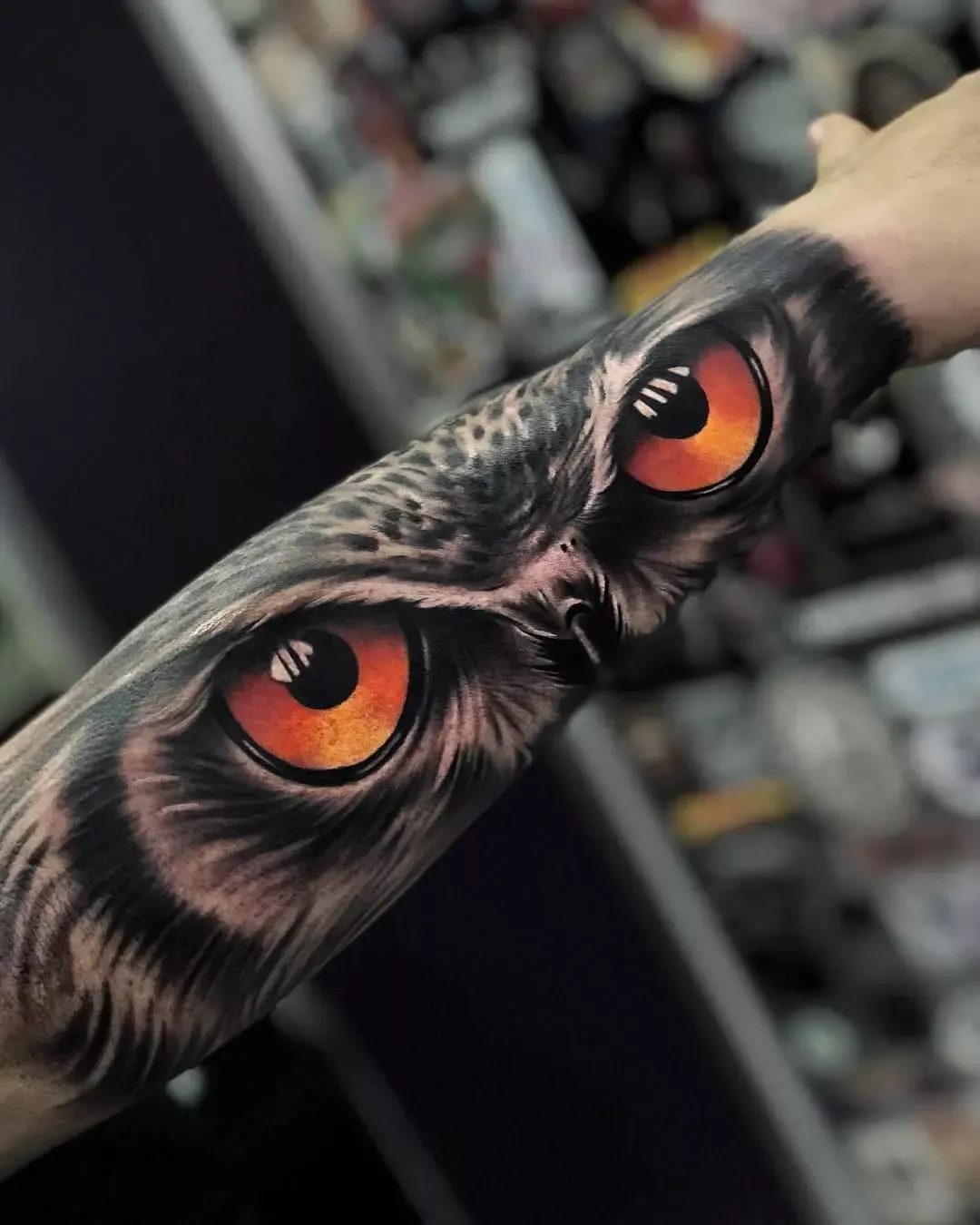 Owl Eyes Tattoo