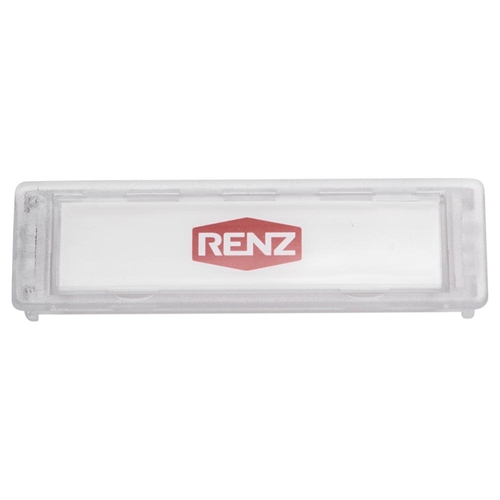 Renz Namensschild Mit Abdeckung Farblos Renz Namensschild Mit Abdeckung Farblos