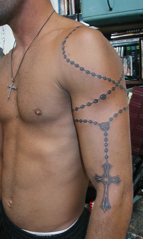 Rosary Tattoos On Arm Rosary Tattoos On Arm