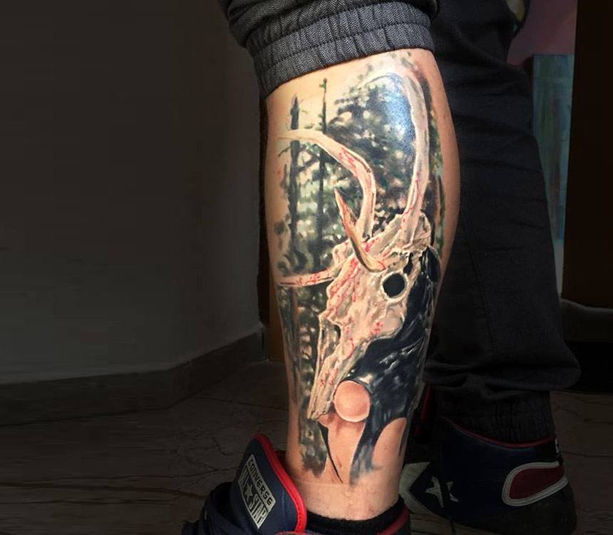 Skull Animal Tattoo