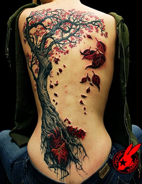 Tree Tattoos On The Back